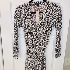 Banana Republic Animal Print Wrap Dress